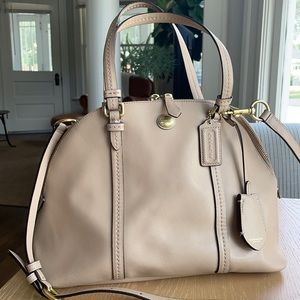 Coach cream handbag